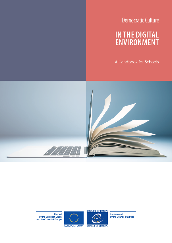 Cover page of the handbook "Democratic Culture in the Digital Environment"