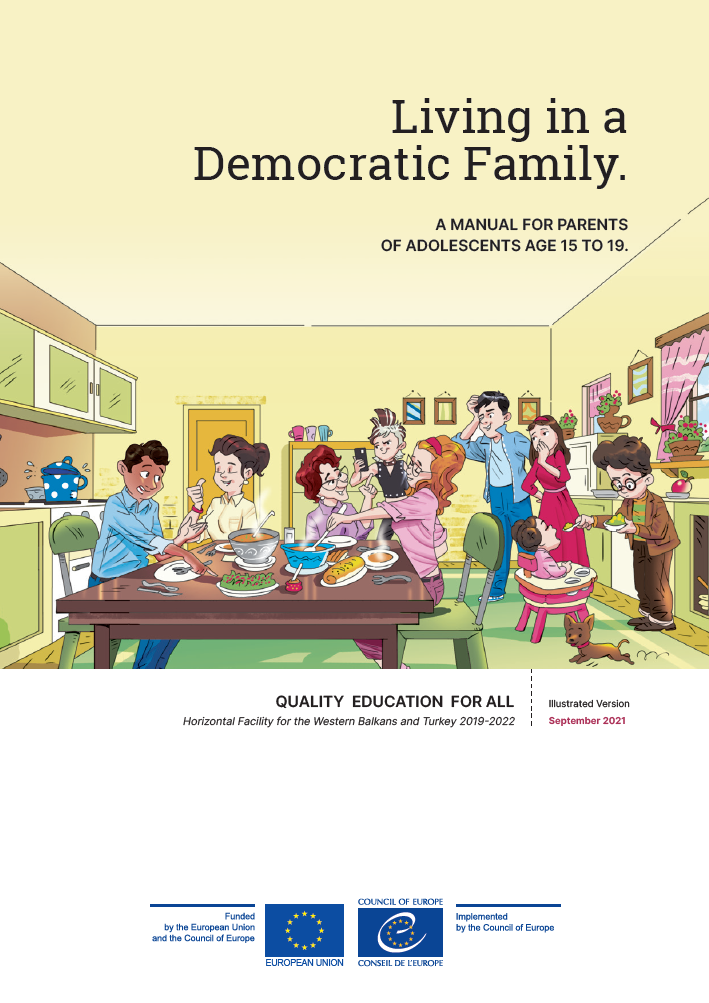 Couverture du manuel "Vivre dans une famille démocratique"