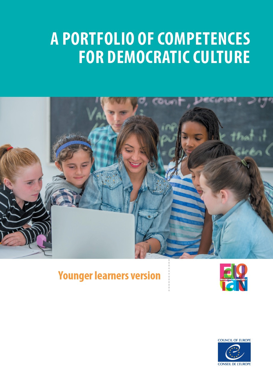 Publication cover of "A portfolio of competences for democratic culture - Young learners version"