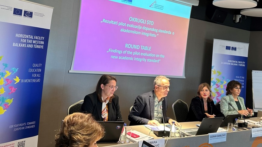 L'évaluation de la nouvelle norme d'intégrité académique discutée lors d'une table ronde à Podgorica
