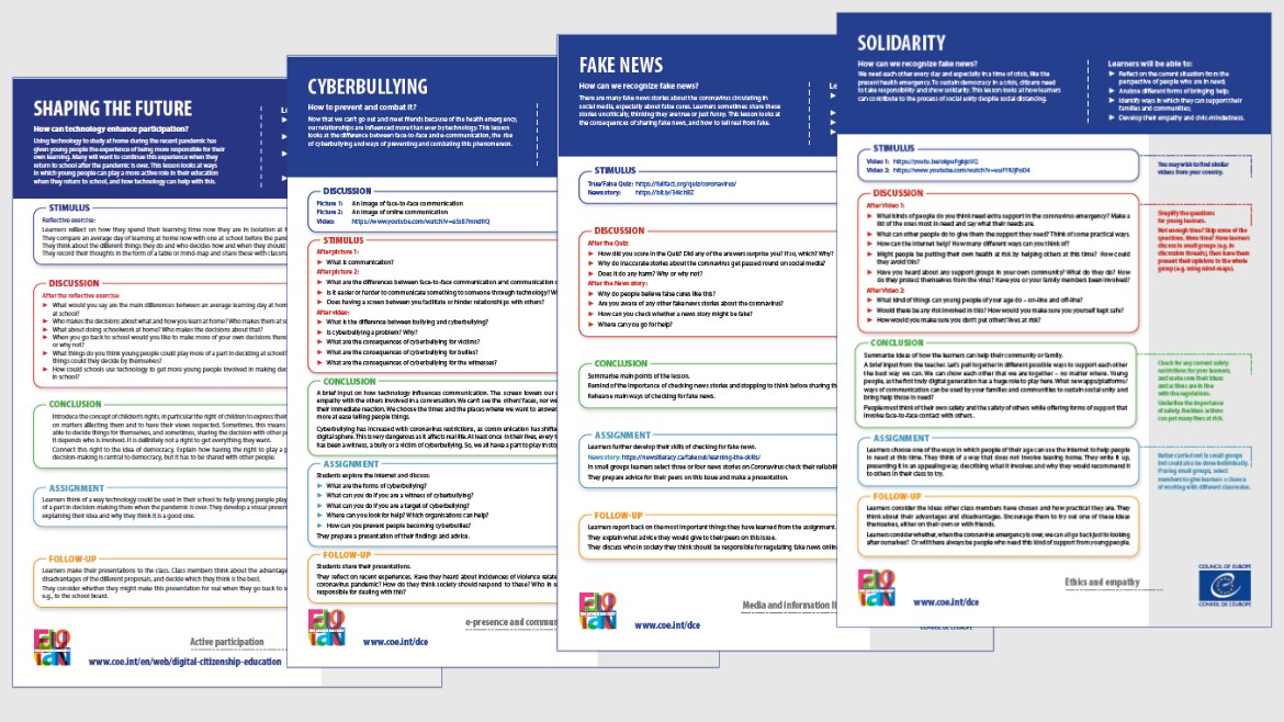 Image of several lesson plans