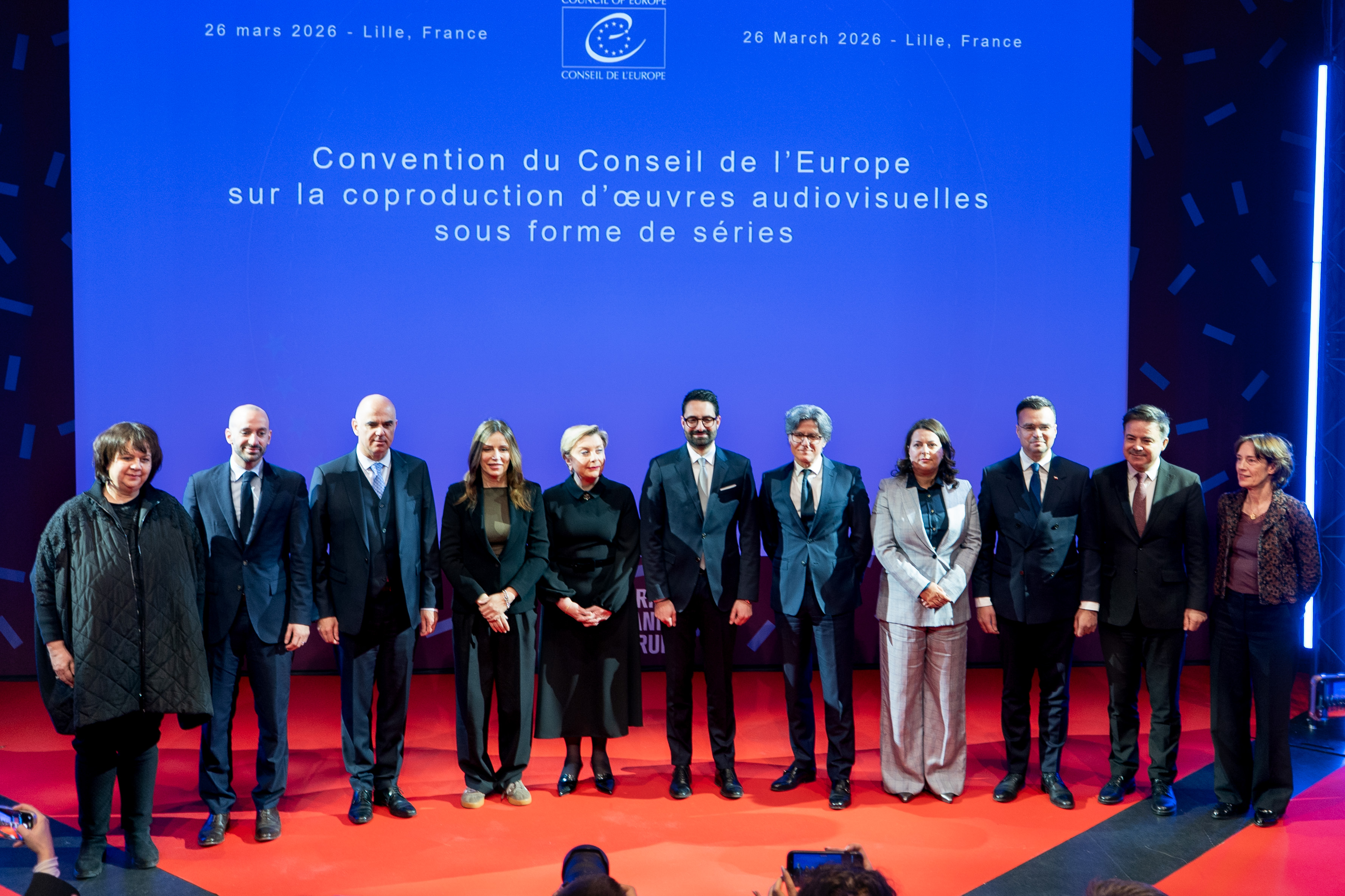 Neuf pays signent la nouvelle Convention sur la coproduction de séries à Lille