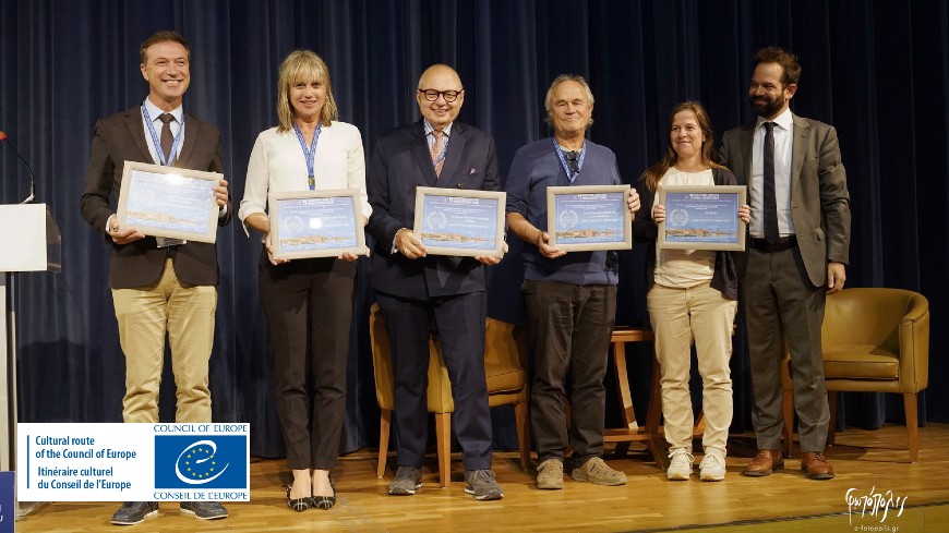 "Prix des meilleures pratiques" pour 5 Itinéraires culturels du Conseil de l'Europe lors du Forum Consultatif Annuel 2022 à Chania, Grèce