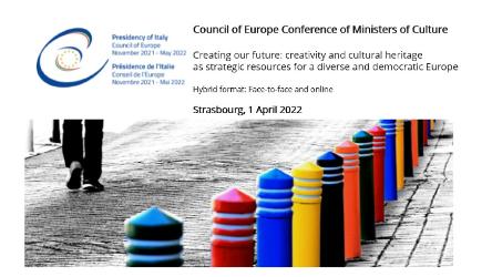 Conference of Ministers of Culture of the Council of Europe to promote Cultural Routes on 1 April in Strasbourg