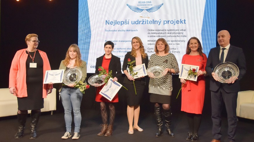 Winners in the new category of the “Best Sustainable Tourism Project” at the 15th Tourism Grand Prix of the Czech Republic