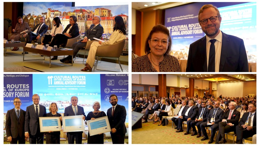 11th Cultural Routes Annual Advisory Forum: 400 stakeholders, 100 speakers from across Europe met in Chania, Greece on 5-7 October