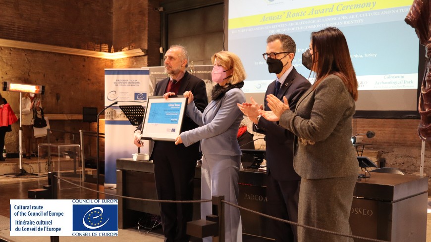 Aeneas Route: Certification Ceremony held in Rome at the Colosseum Archaeological Park