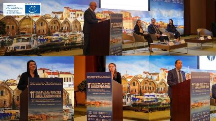 L'Albanie, le Liban et la Macédoine du Nord accueillis comme nouveaux États membres de l'Accord Partiel Élargi sur les Itinéraires culturels du Conseil de l'Europe lors du Forum Consultatif Annuel 2022 à Chania, en Grèce