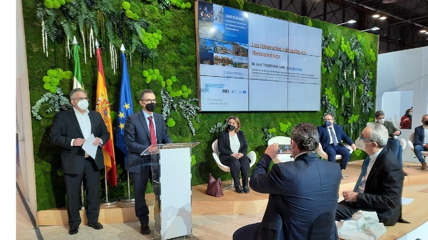Report on the “Cultural Routes of the Council of Europe and Iberoamerica” presented at the Tourism Fair FITUR 2022 in Madrid