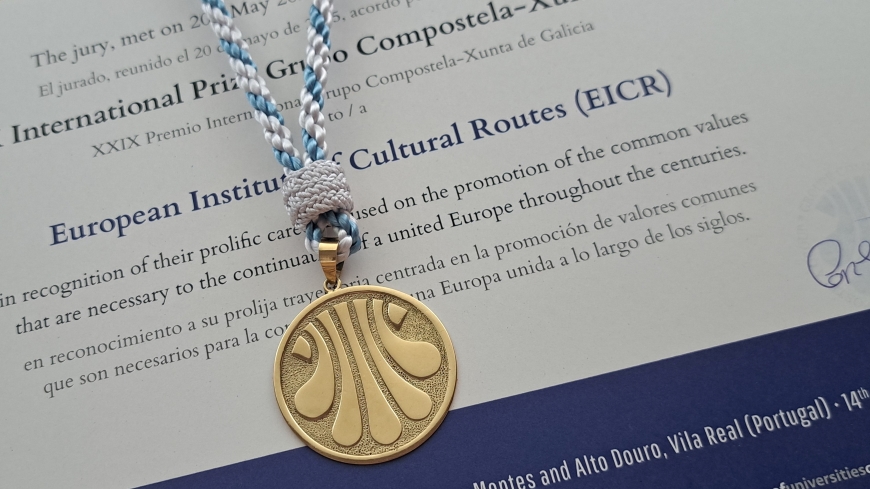 The European Institute of Cultural Routes honoured with XXIX International Prize Grupo Compostela–Xunta de Galicia