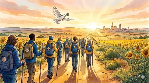 Walk for peace in support of Ukraine and the Camino Podolico 