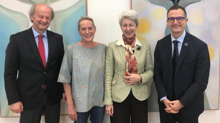 Autriche: rencontre avec la Ministre des Affaires Numériques et Économiques Elisabeth UDOLF-STROBL, Présidente de la « Via Habsbourg »