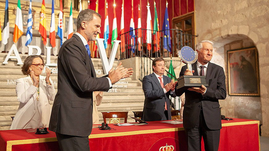 His Majesty the King of Spain awards the Charles V European Prize to the Cultural Routes of the Council of Europe programme