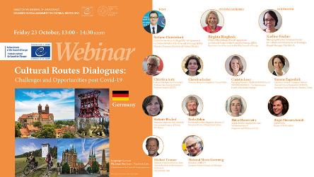 Germany - Live webinars: "Cultural Routes Dialogues: challenges and opportunities post Covid-19"