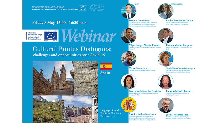 Webinaires en direct : « Dialogues sur les itinéraires culturels : défis et opportunités après le Covid-19 » - 1. Espagne