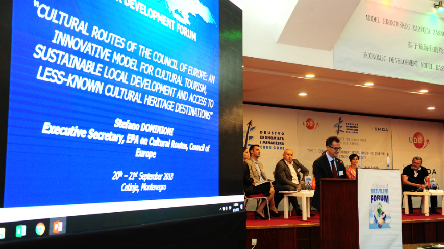 Montenegro: Cultural Routes of the Council of Europe presented at Milocer Development Forum
