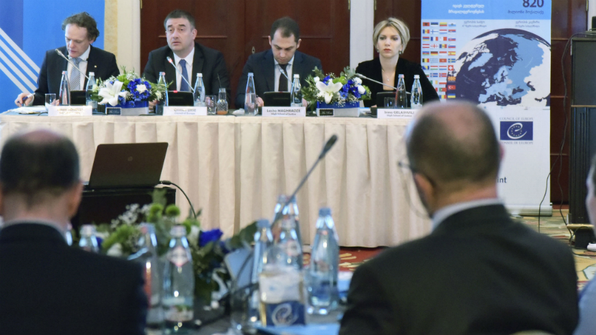 Closing event - Strengthening the capacity of the High School of Justice of Georgia project - © CoE