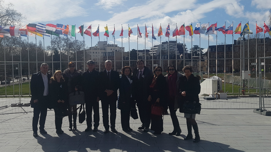 Representatives of the judicial institutions of Montenegro visited the Council of Europe Headquarters in Strasbourg © CoE