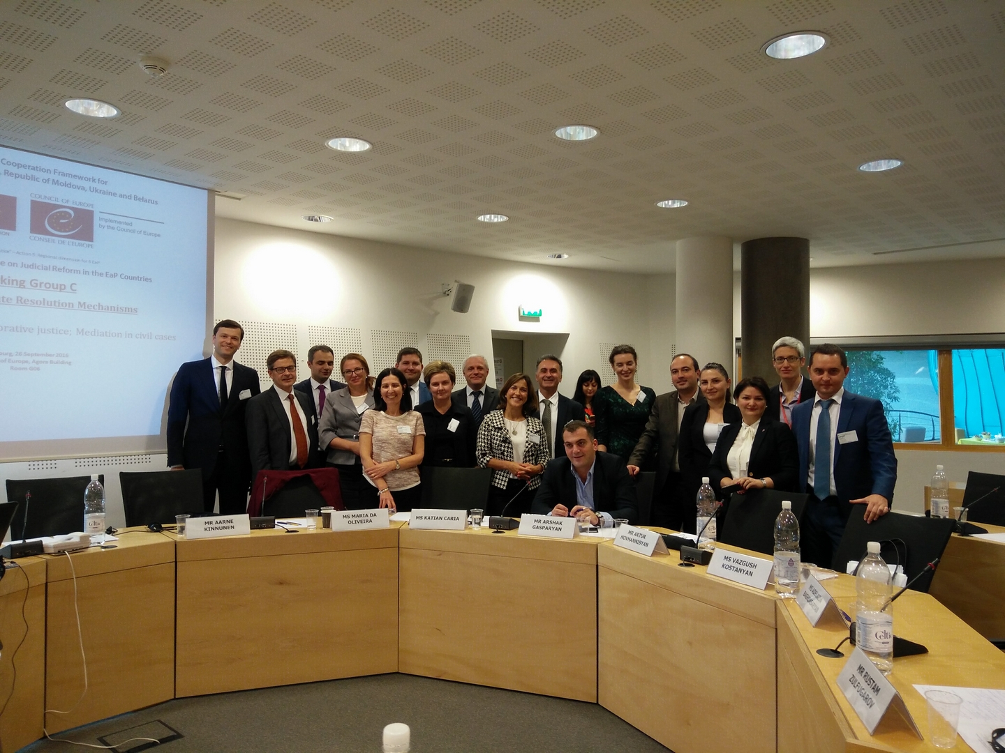 EaP countries met to discuss aspects of ongoing national judicial reforms in Strasbourg on 19 and 26 September 2016