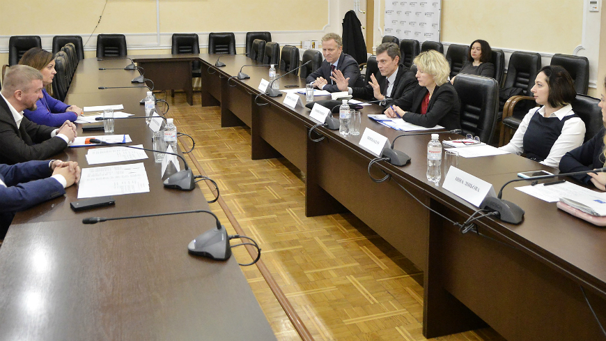 The Council of Europe delegation meeting with the Minister of Justice of Ukraine