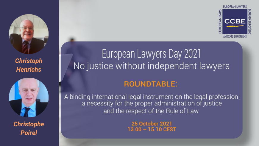 European Lawyers’ Day 2021: CDCJ Vice-Chair joins lawyers to discuss a new European legal instrument on the profession