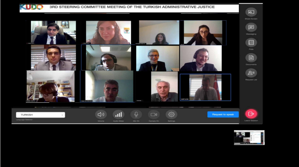 3rd Steering Committee Meeting Held Online: The EU-CoE Joint Project on Improving the Effectiveness of the Administrative Judiciary and Strengthening the Institutional Capacity of the Council of State