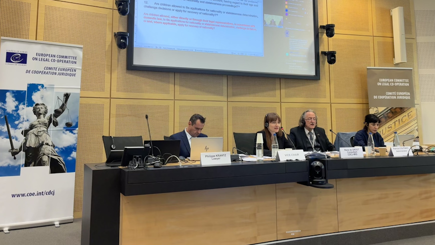 Apatridie des enfants : réunion finale du Groupe de travail restreint sur les migrations (CDCJ-MIG)