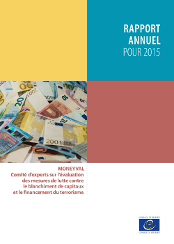 Rapport annuel 2015 de MONEYVAL (2016)