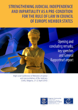 Council of Europe Plan of Action on Strengthening Judicial Independence and Impartiality&nbsp;(2016)