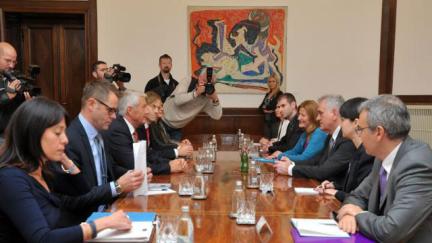 Le Secrétaire Général Jagland rencontre le President serbe Nikolić