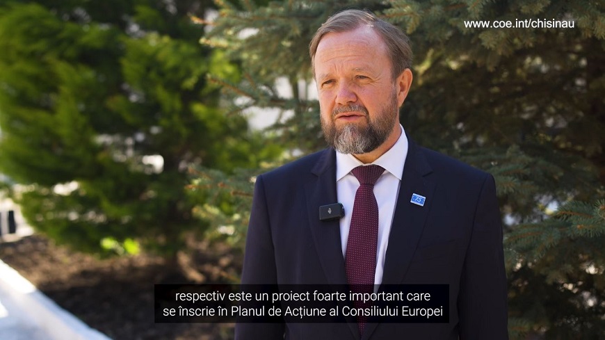 Handover ceremony for the Council of Europe’s second donation of medical equipment to the Republic of Moldova