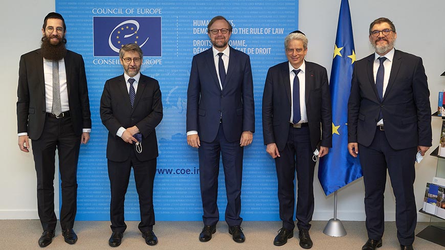 Deputy Secretary General exchanges views with French Rabbis Congress