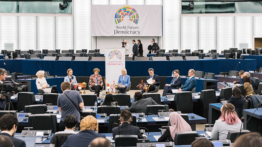 The North-South Centre of the Council of Europe at the World Forum for Democracy.