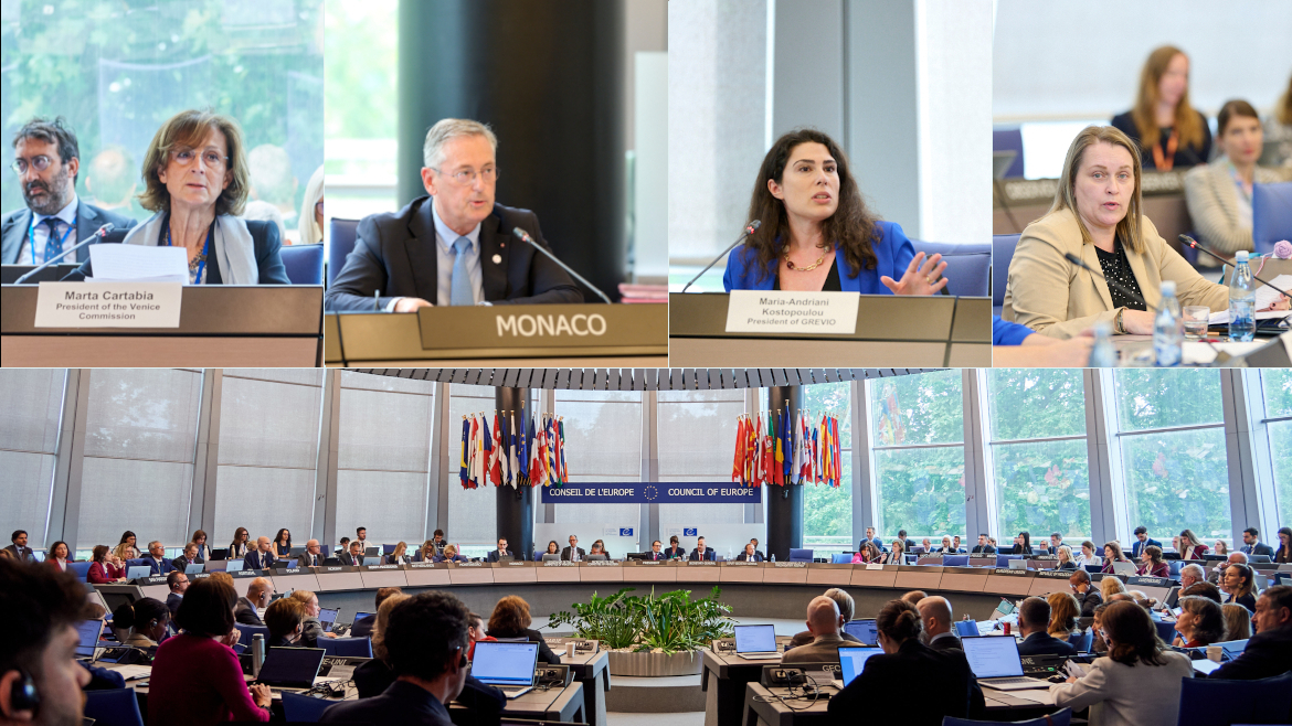 Top left to right: Marta Cartabia | Christophe Robino | Maria-Andriani Kostopoulou | Ivana Jelić