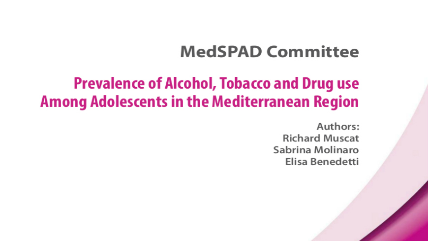 Le Comité MedSPAD présente son rapport à Lisbon Addiction