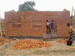 Bibliothèque rurale en construction