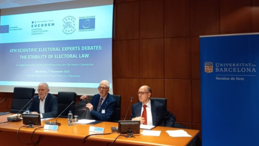 THE STABILITY OF ELECTORAL LAW - 4th Scientific Electoral Experts Debates
