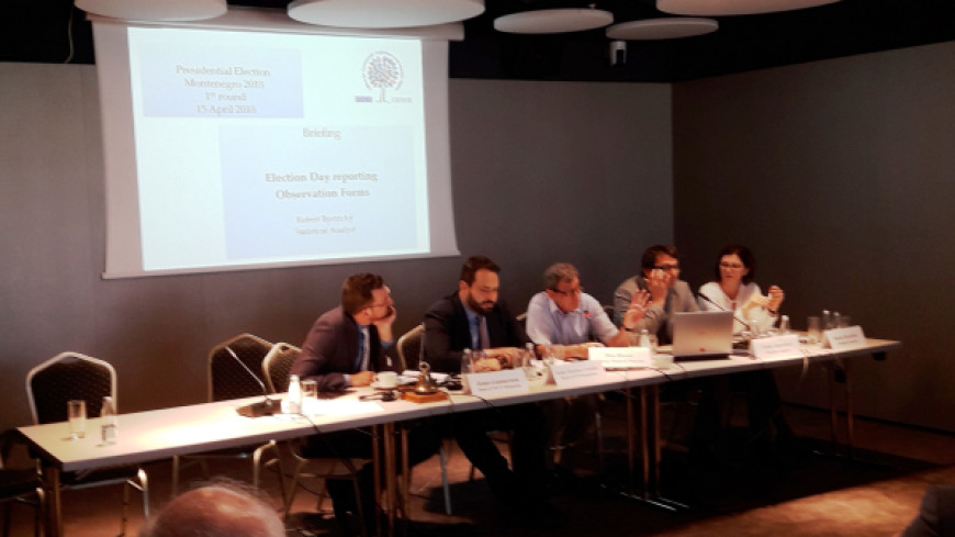 Montenegro - presidential elections - Legal assistance to the PACE observation mission