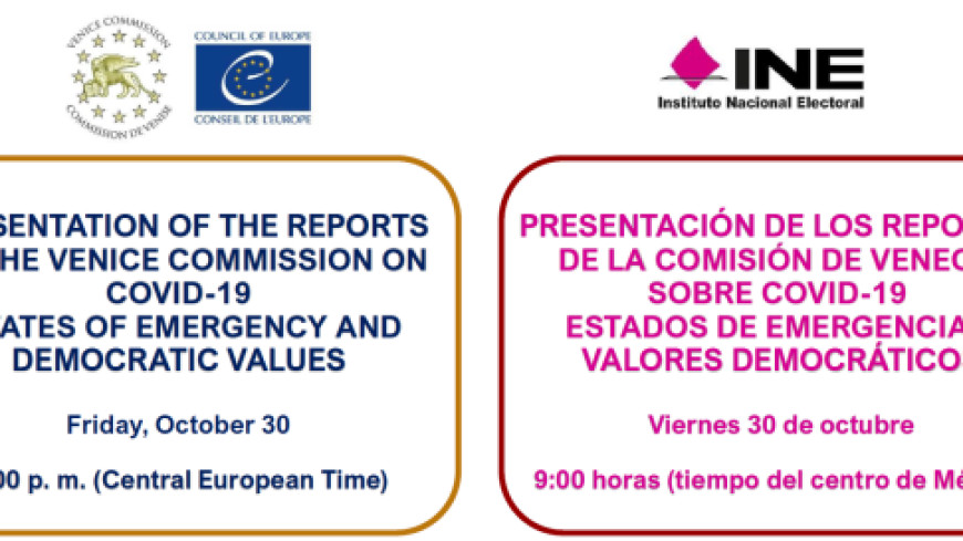 « Covid-19 : états d'urgence et valeurs démocratiques. Nouvelle contribution au débat » - conférence internationale en ligne pour l'Amérique latine