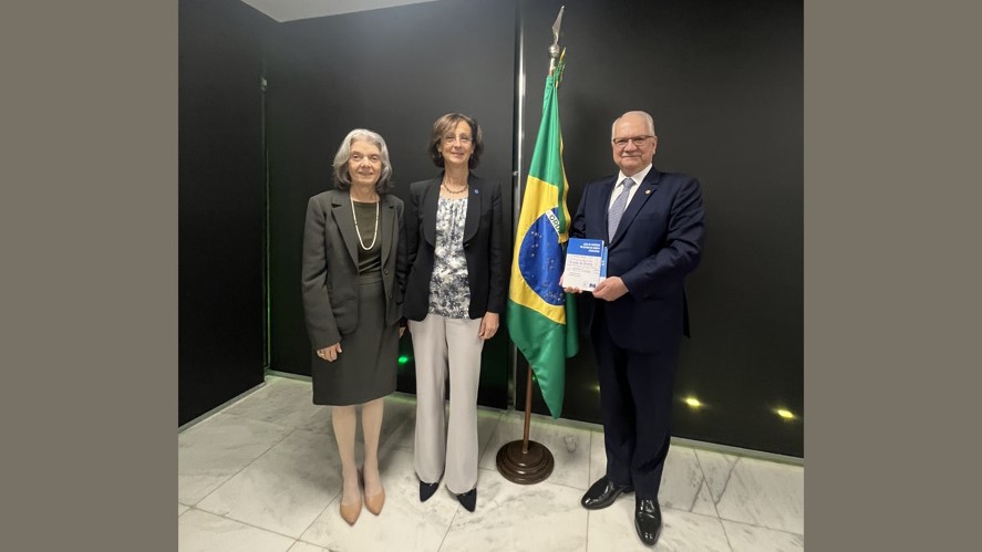 La présidente de la Commission de Venise rencontre le président du Tribunal suprême fédéral du Brésil