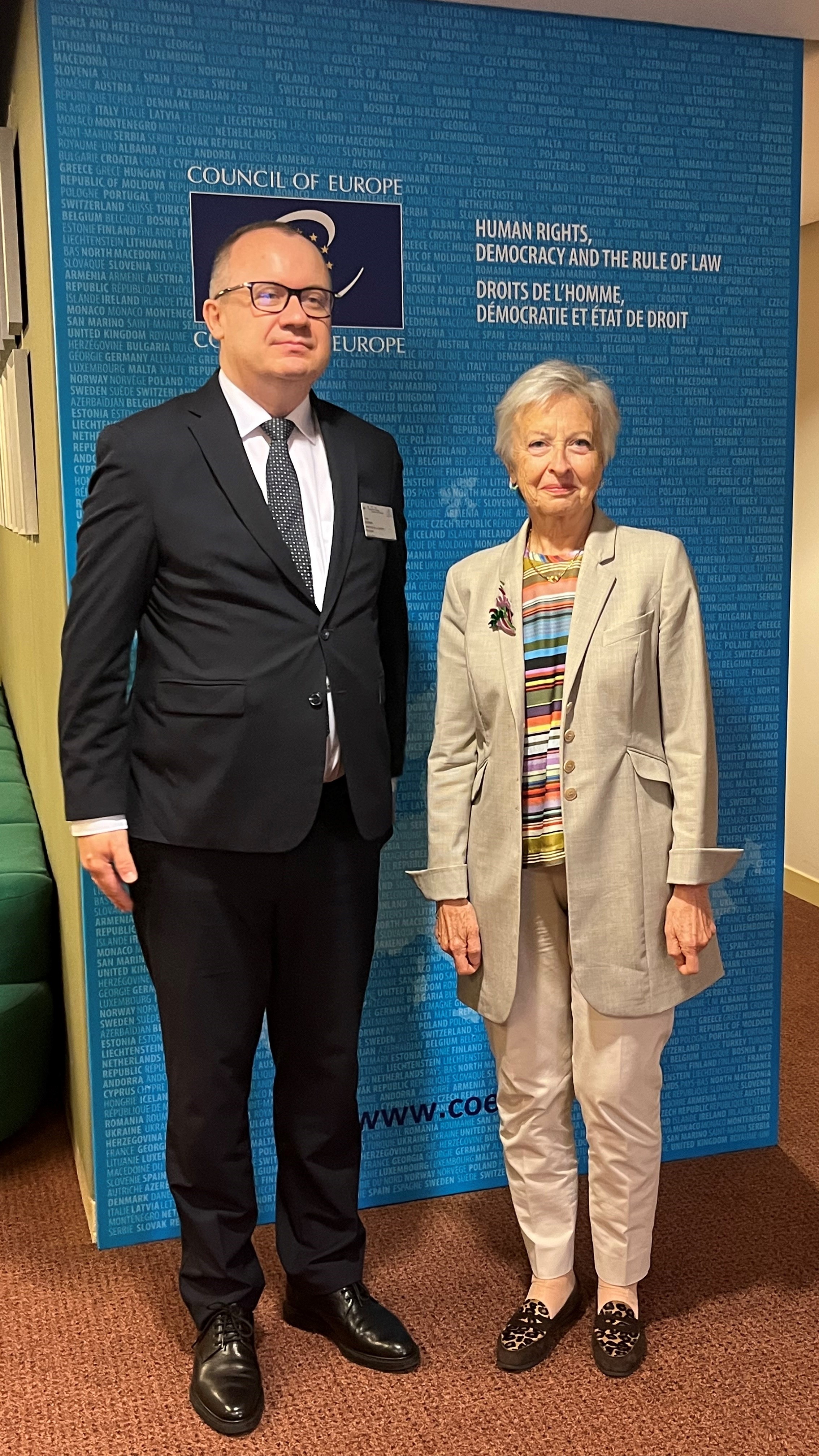 POLOGNE - Présidente de la Commission de Venise, a rencontré M. Adam Bodnar, Ministre de la Justice de Pologne