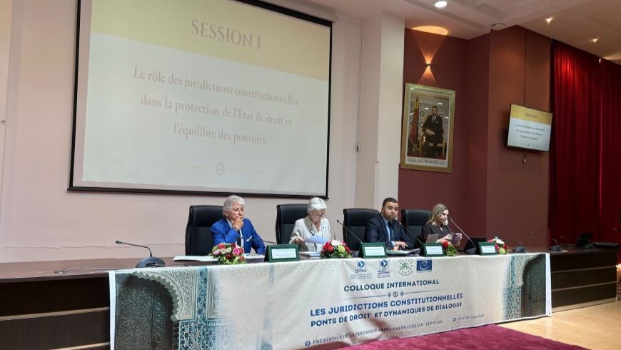 La Faculté des sciences juridiques, économiques et sociales de l’Université Abdelmalek Essaâdi à Tétouan, Maroc, accueille le Colloque international sur les Cours constitutionnelles et la justice, co-organisé avec la Commission de Venise