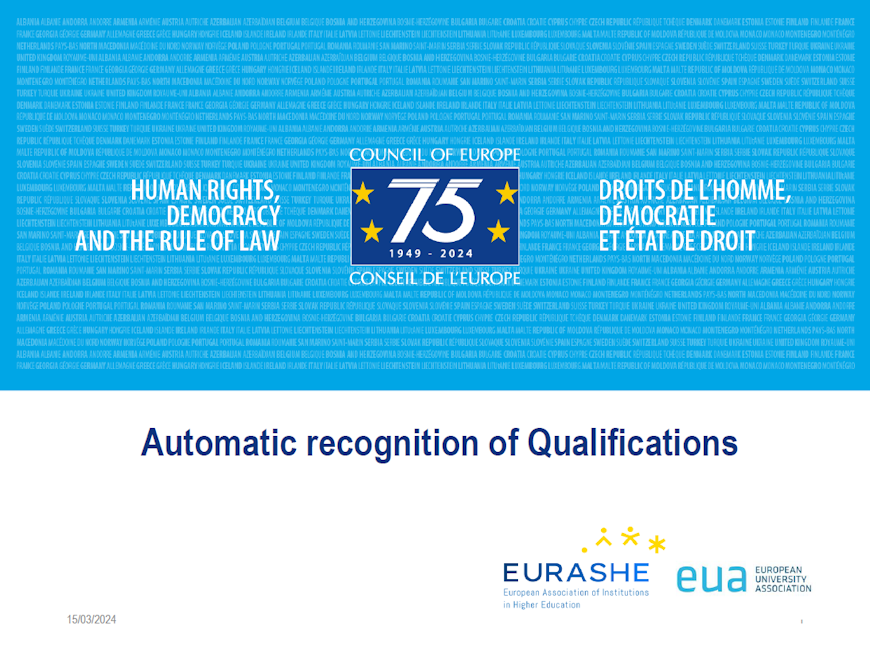 Online Consultation with representatives from HE Institutions to Advance Automatic Recognition of Qualifications