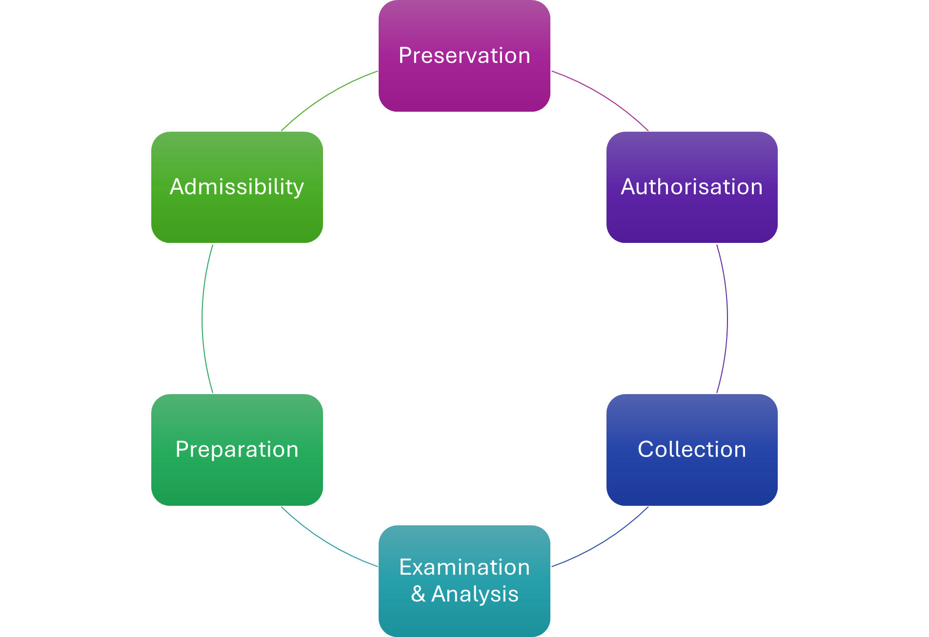 Lifecycle of electronic evidence
