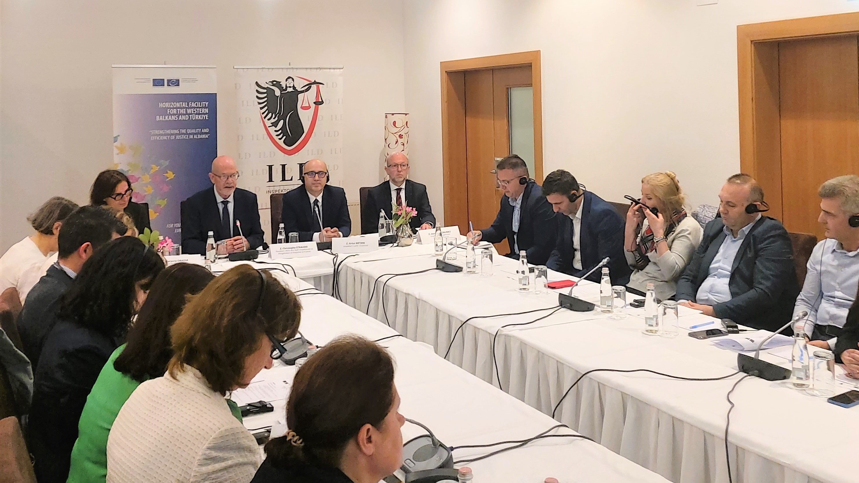 La CEPEJ organise une visite de représentants de l’Inspection Générale de la Justice française et une formation sur les inspections thématiques en Albanie