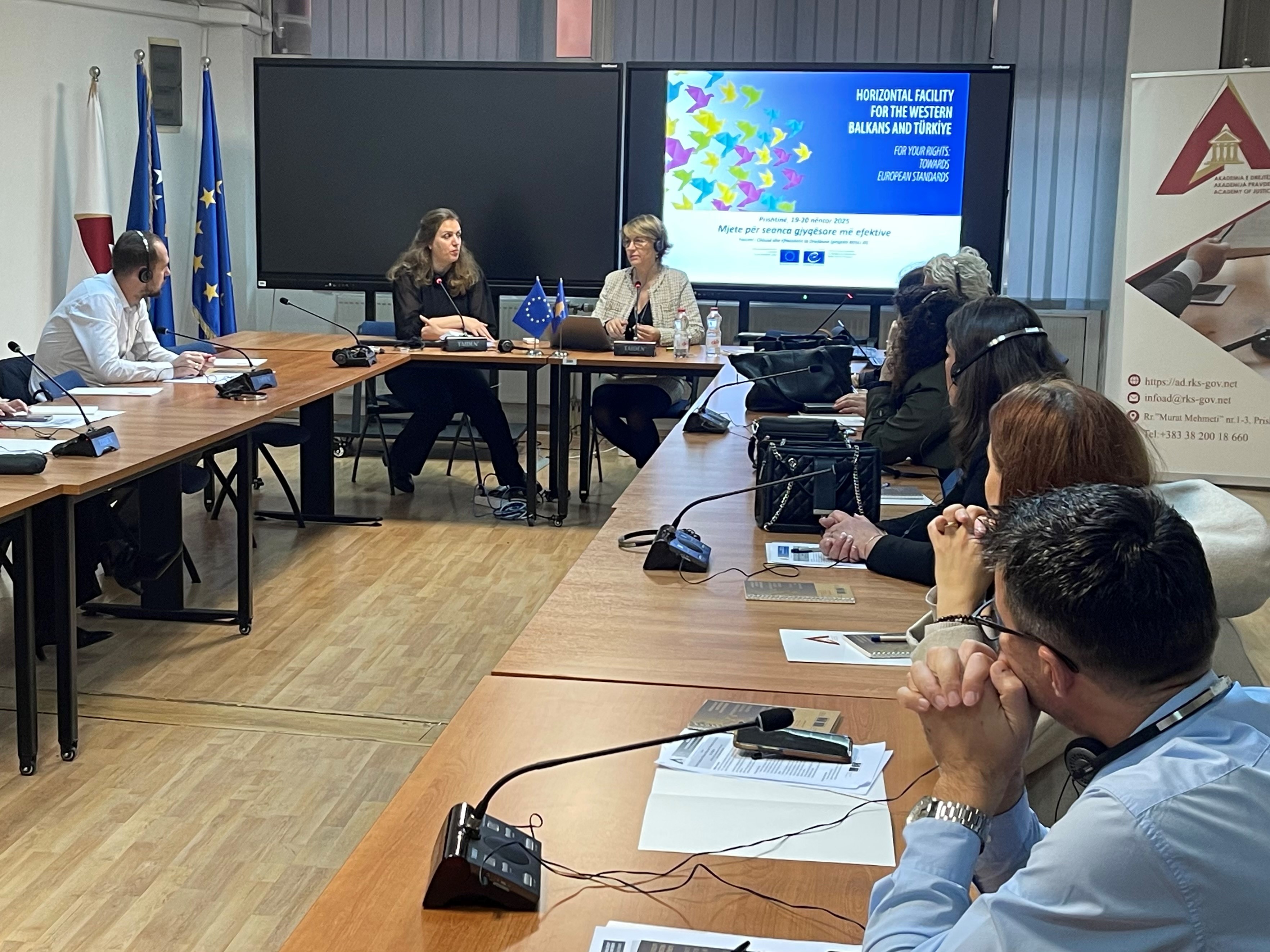 CEPEJ supports judges in Kosovo* by providing training on effective case management