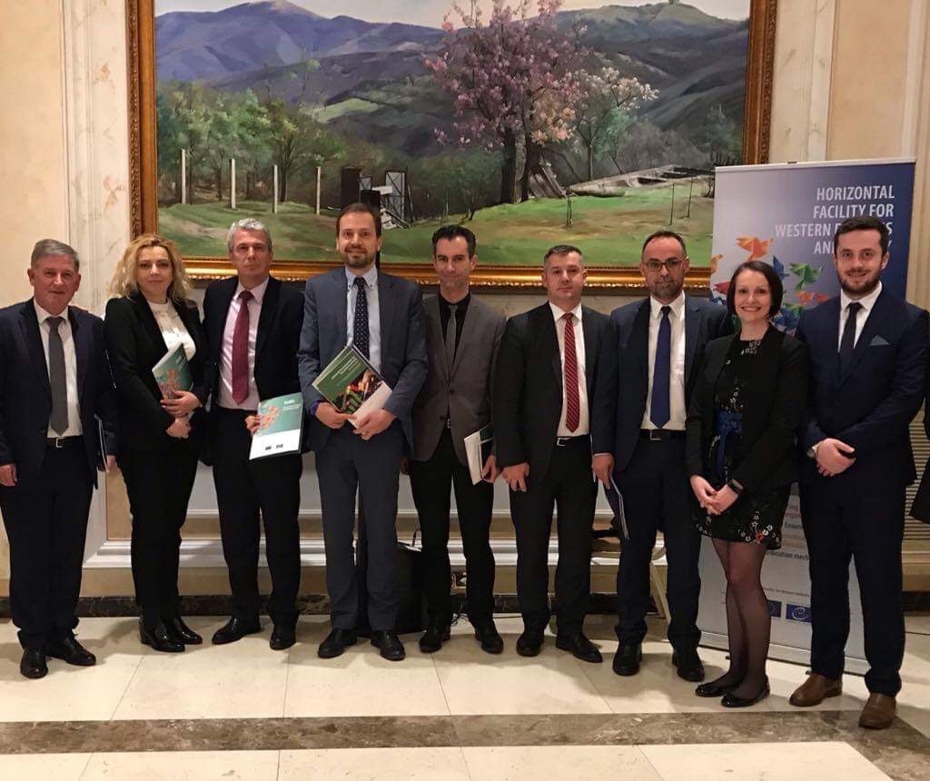 Lancement d'un processus durable de collecte de données au Kosovo* lors de la présentation du rapport d'évaluation comparative du système judiciaire (2014-2017)