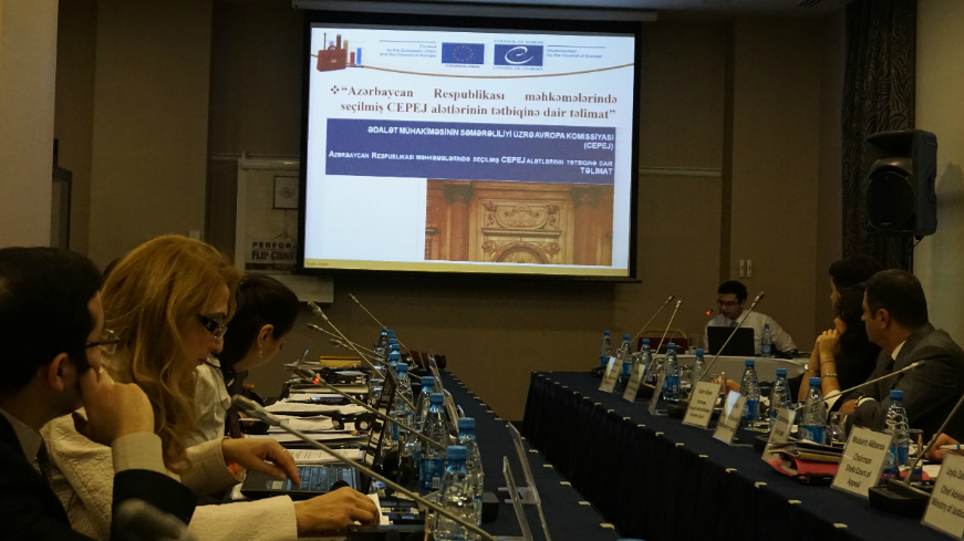 Les tribunaux-pilotes en Azerbaïdjan mettent activement en œuvre les outils de la CEPEJ et partagent leur expérience avec le public, les autres tribunaux et acteurs