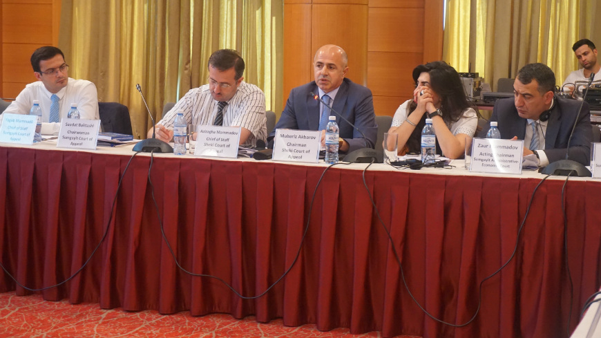 Working group meeting on implementation of time management tools in the pilot courts of Azerbaijan