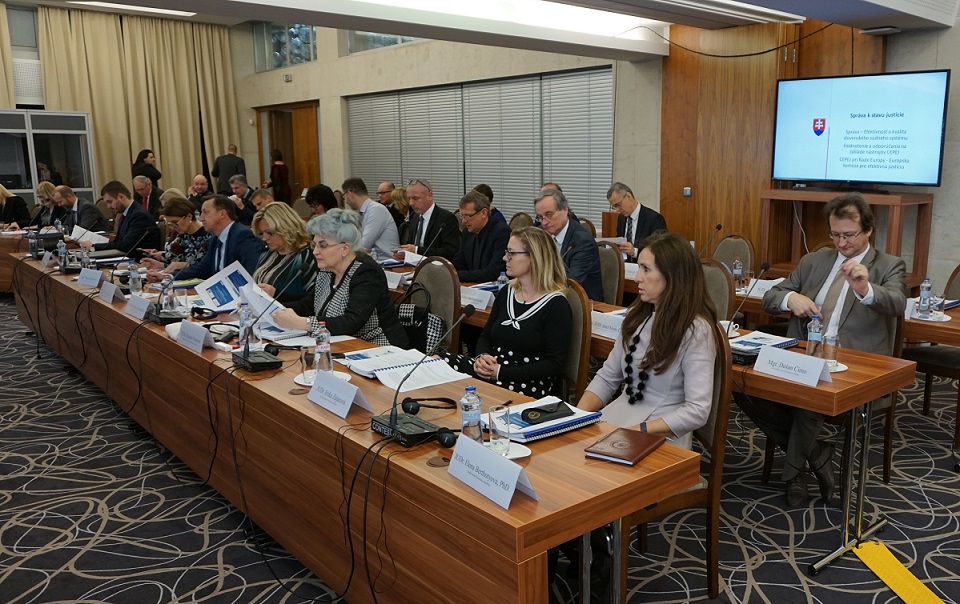 CEPEJ and the Ministry of Justice of the Slovak Republic presented the report “Efficiency and quality of the Slovak judicial system”